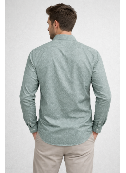 Men’s Premium Satin Printed Full Sleeve Shirt